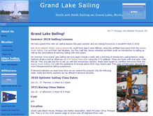 Tablet Screenshot of grandlakesailing.org